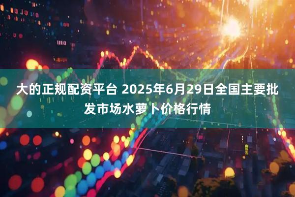 大的正规配资平台 2025年6月29日全国主要批发市场水萝卜价格行情