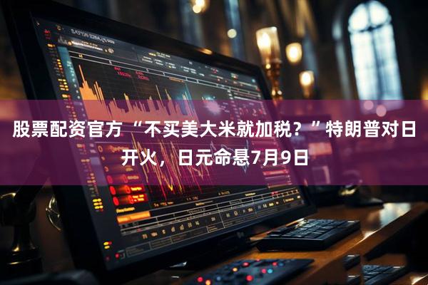 股票配资官方 “不买美大米就加税？”特朗普对日开火，日元命悬7月9日