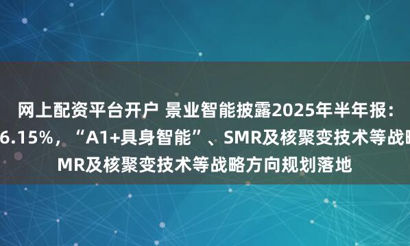 网上配资平台开户 景业智能披露2025年半年报：营收同比增长16.15%，“A1+具身智能”、SMR及核聚变技术等战略方向规划落地